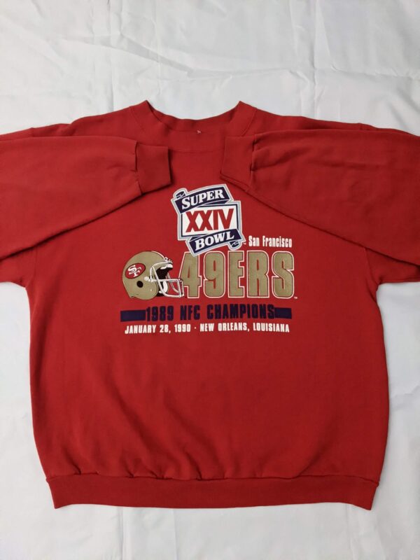 1989 San Francisco 49ers Super Bowl XXIV Sweatshirt