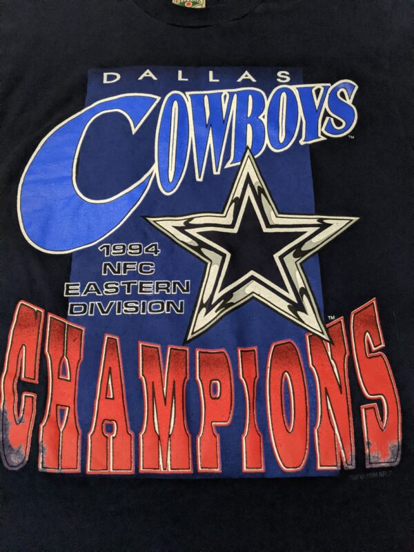 Vintage 1994 Dallas Cowboys NFC Champions T-Shirt- Men's L