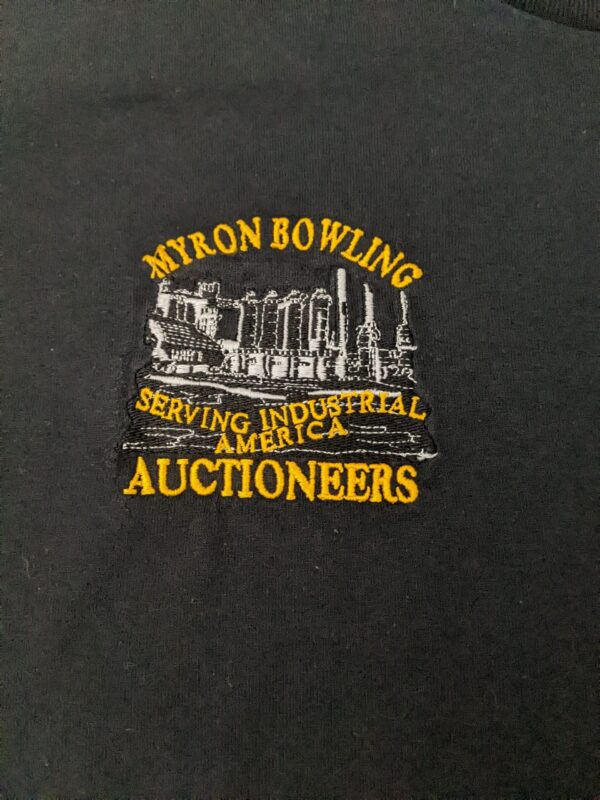 Vintage 90s Myron Bowling Auctioneers Pocket T-Shirt - Men's M