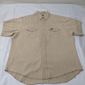 Vintage 90s Wrangler Pearl Snap Button Up Shirt - Men's 2XL