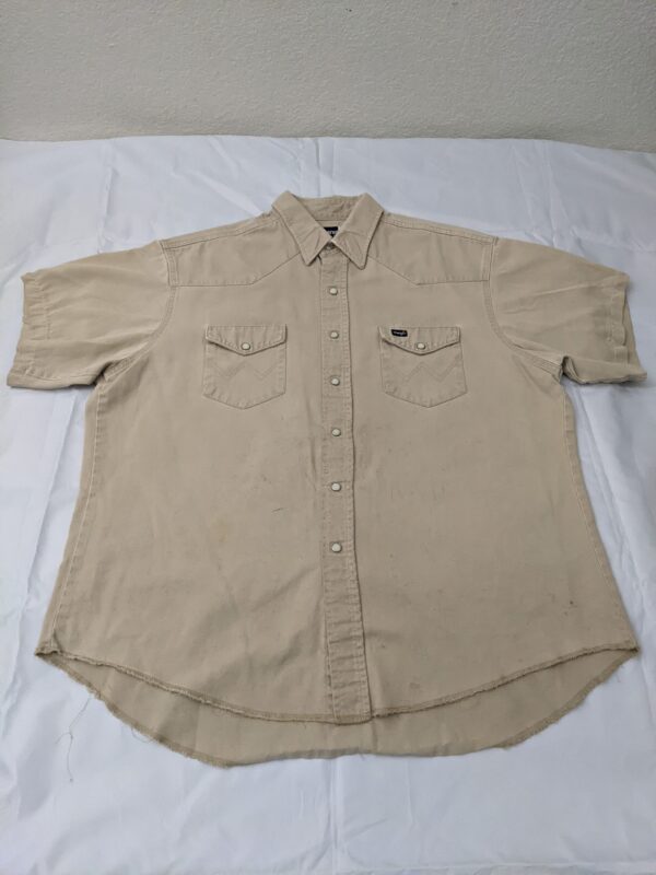 Vintage 90s Wrangler Pearl Snap Button Up Shirt - Men's 2XL