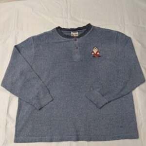 Vintage Disney Grumpy Henley Thermal Shirt - Men’s L