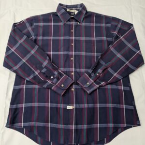Vintage Christian Dior Plaid Button Up Shirt - Men's L