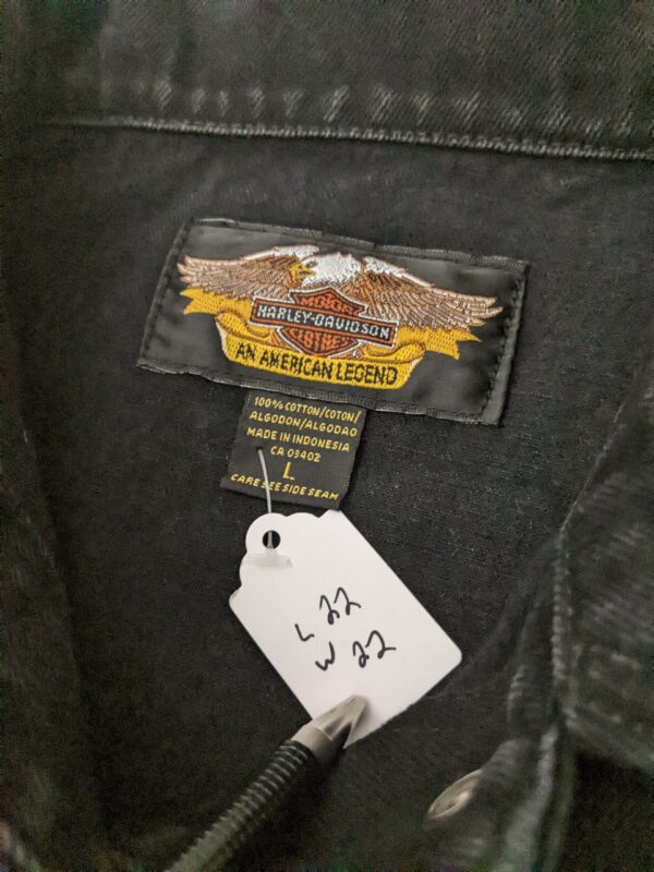 Vintage 90s Harley-Davidson Studded Denim Jacket - Women's L