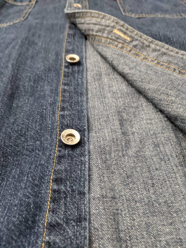 Vintage 90s Levi's Denim Button Up Shirt - Men's XL - Image 5