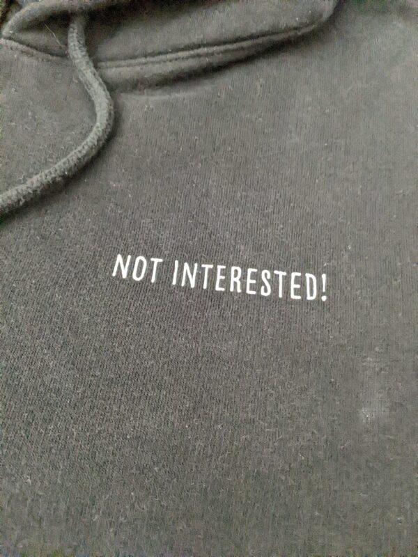 Lisa Simpson Not Interested Hoodie - Men's S