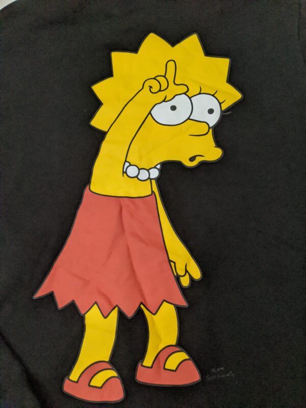 Lisa Simpson Not Interested Hoodie - Men's S
