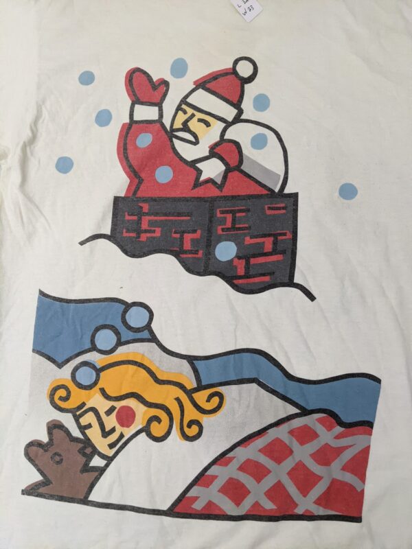 Vintage 1996 USPS Santa Clause Christmas Stamp T-Shirt - Men's XL