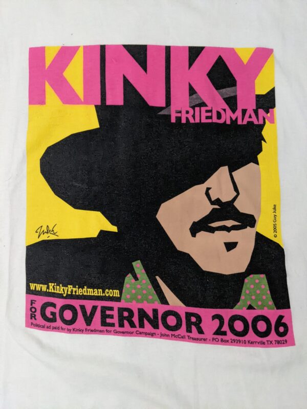 Y2K 2006 Kinky Friedman for Texas Governor - Men's XL
