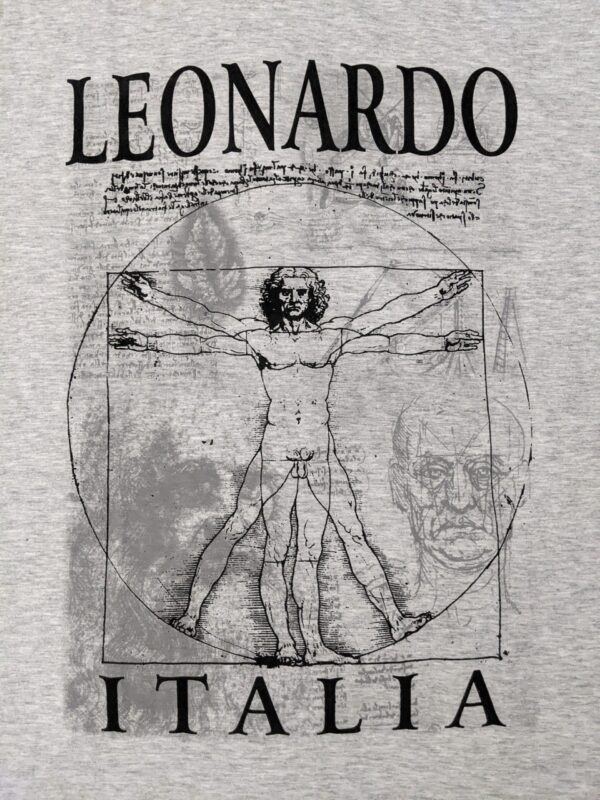 Vintage Leonardo Da Vinci Vitruvian Man Anatomy Art T-Shirt - Men's 2XL