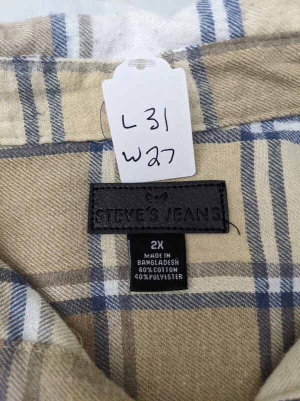 Steve's Jeans Premium Plaid Flannel - Men's 2XL - Image 2