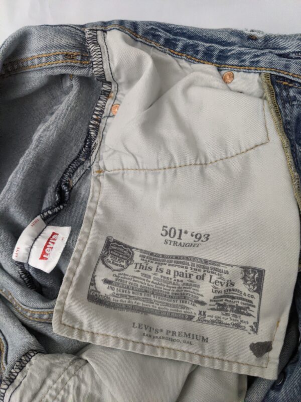Vintage "Big E" 501 '93 Straight Levi's Jeans - Men's 31x34 - Image 6