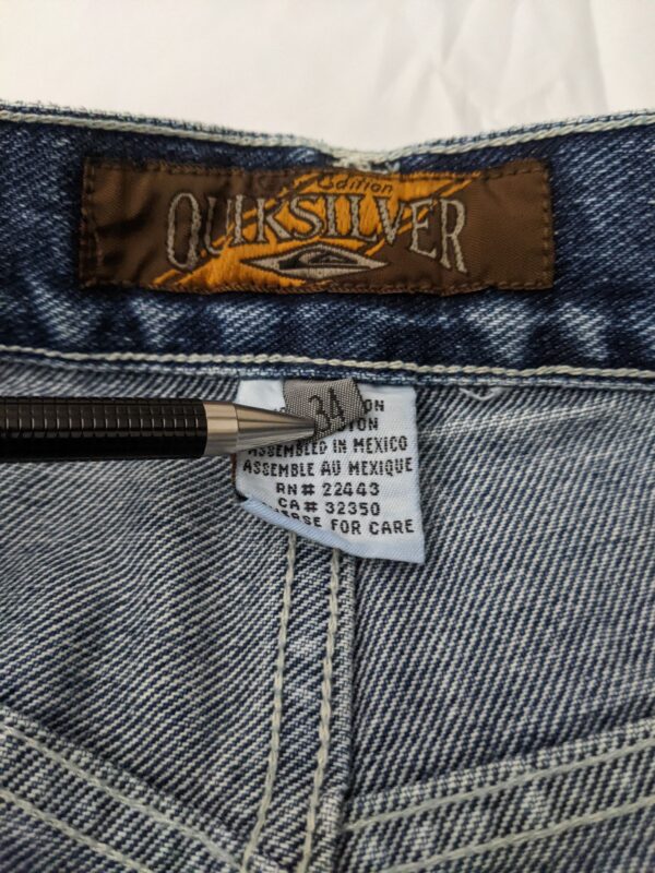 Y2K Quiksilver Loose Straight Denim Jeans - Men's 34