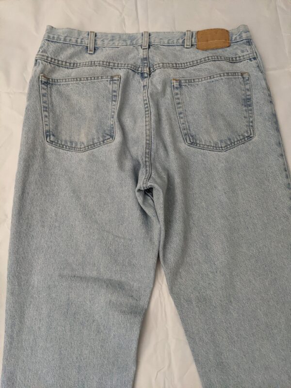 Vintage 90s USA made Eddie Bauer Light Wash Jeans - Men's 38x34 - Image 6