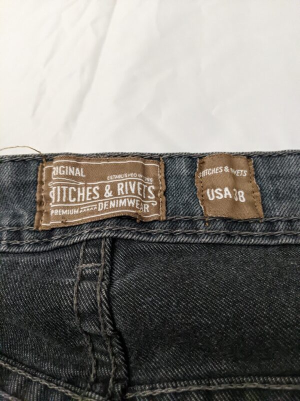 Y2K Stitches & Rivets Premium Denim Shorts - Men's 38 - Image 2