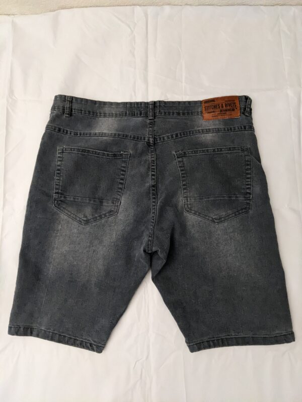 Y2K Stitches & Rivets Premium Denim Shorts - Men's 38 - Image 3
