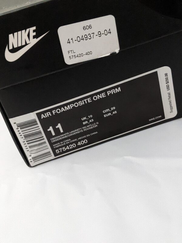 2016 Nike Air Foamposite One PRM Olympic - Men's 11