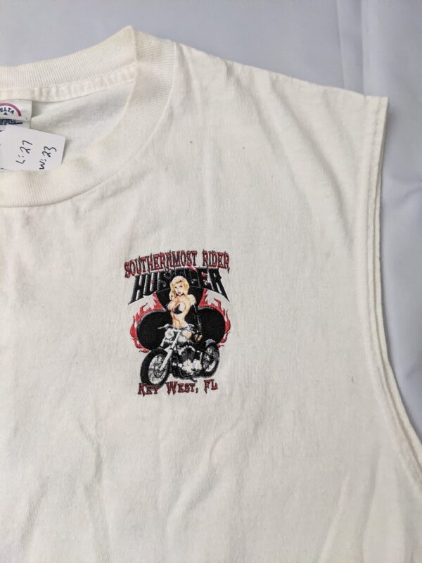 2008 Key West FL Bike Week Pin Up Tank T-Shirt- Men's XL