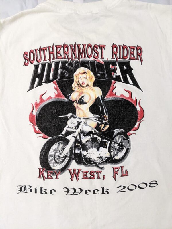 2008 Key West FL Bike Week Pin Up Tank T-Shirt- Men's XL